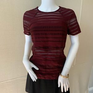 reiss sheer striped imogen top